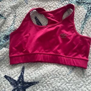 Umbro Pink Sports Bra Moisture-Wicking Intimates